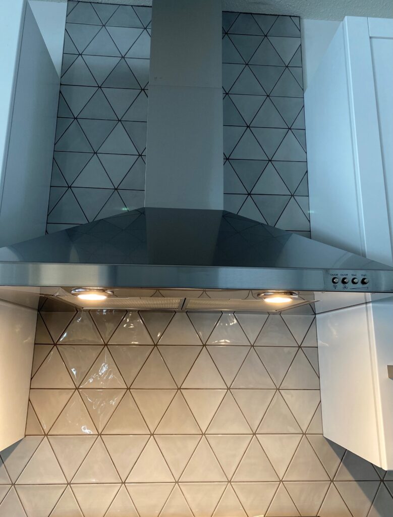 Kitchen backsplash tile installation in Edmonton