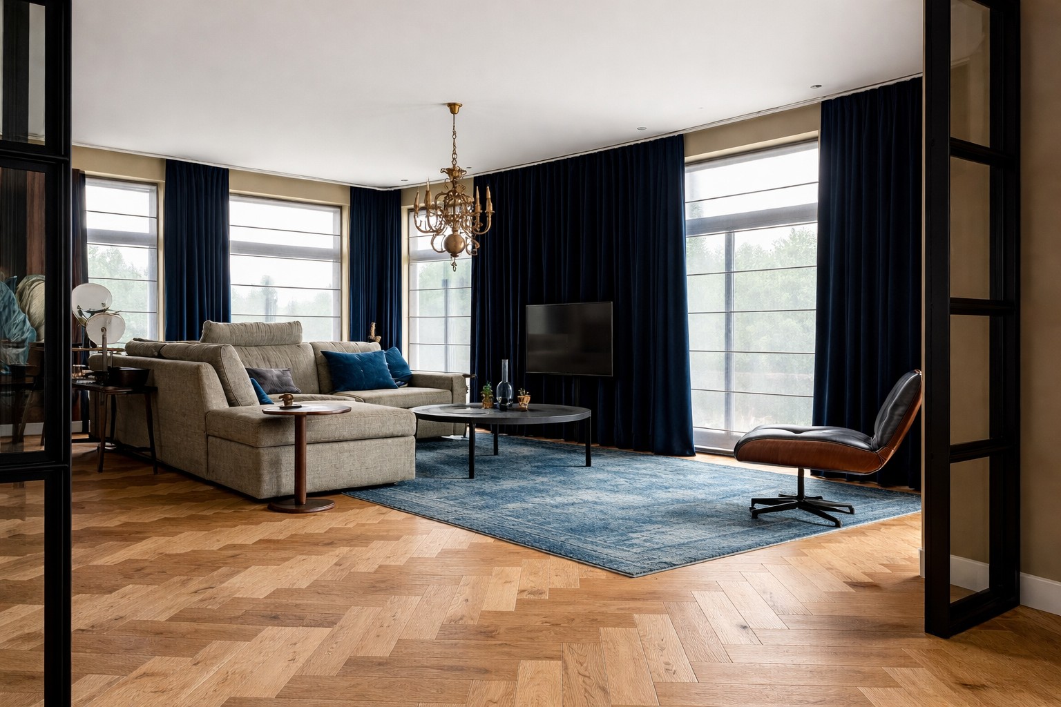 Livingroom hardwood flooring Edmonton