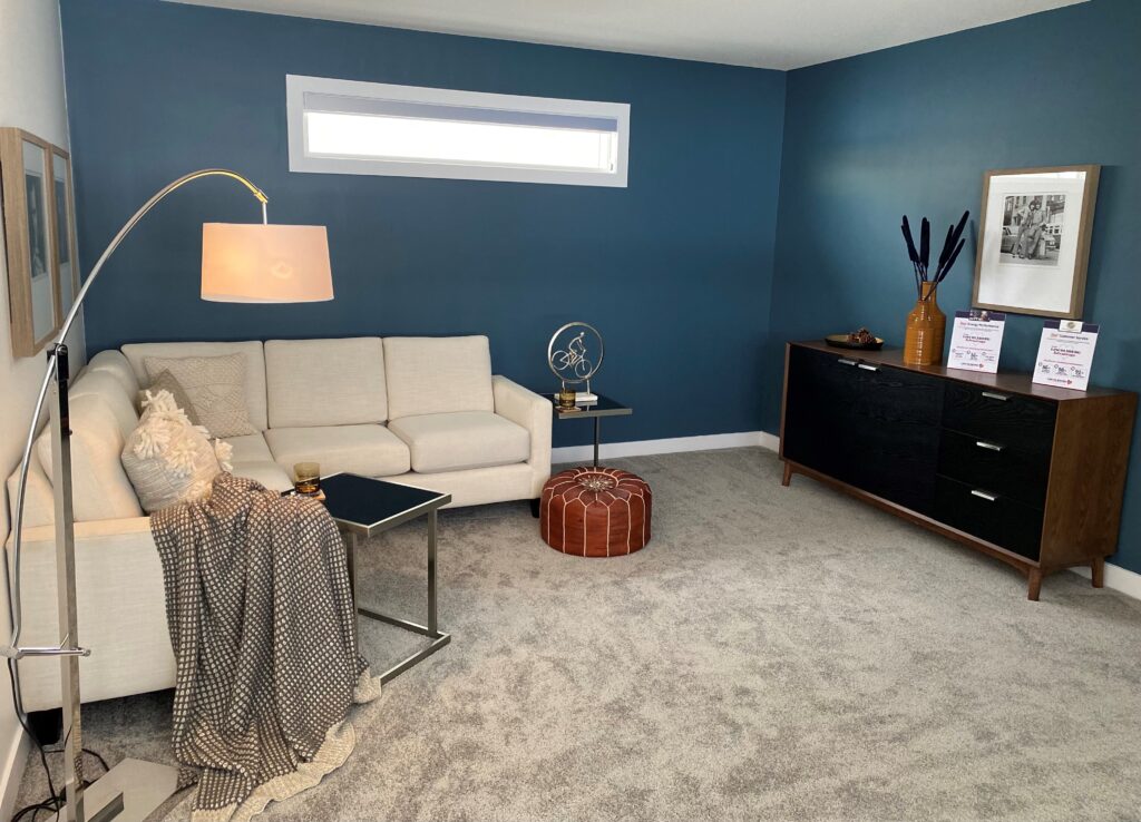 Bonus room carpet installation in Edmonton