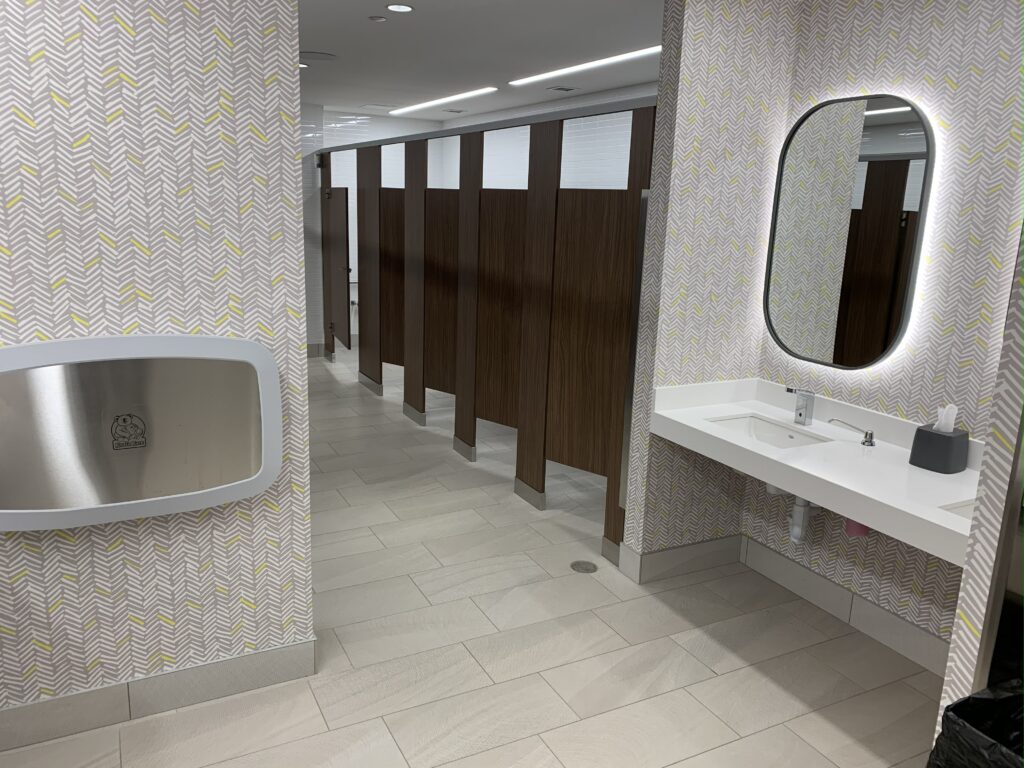 Commercial bathroom renovation in Edmonton