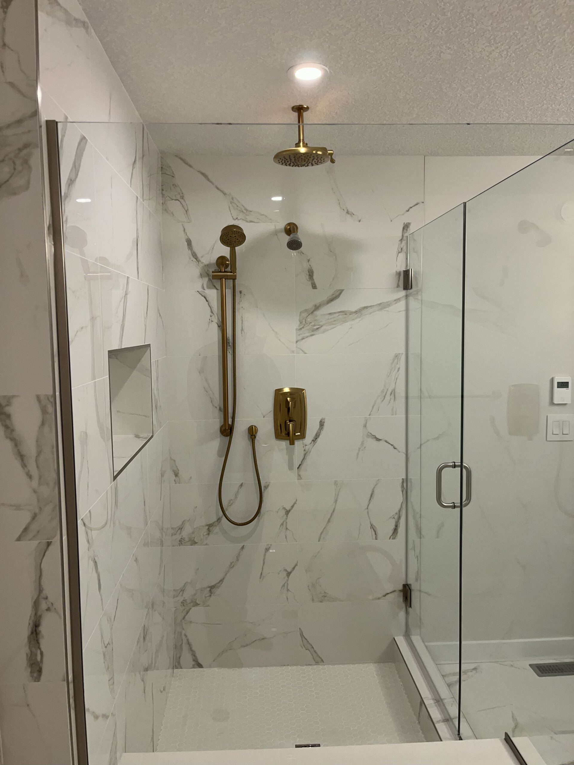 Custom shower renovation in Edmonton
