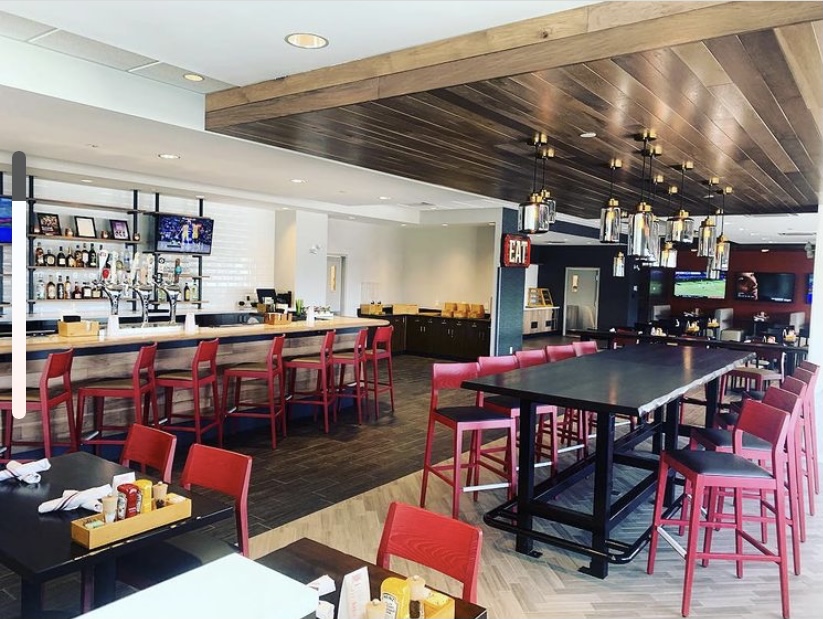 Commercial restaurant flooring at Holiday Inn Edmonton
