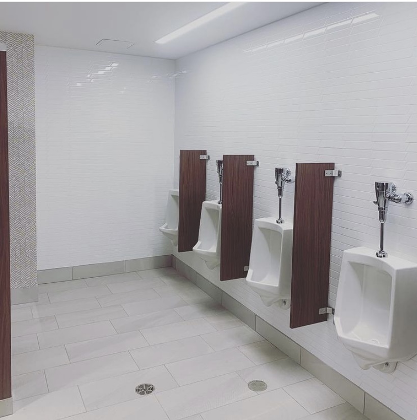 Commercial restroom tile renovation in Edmonton