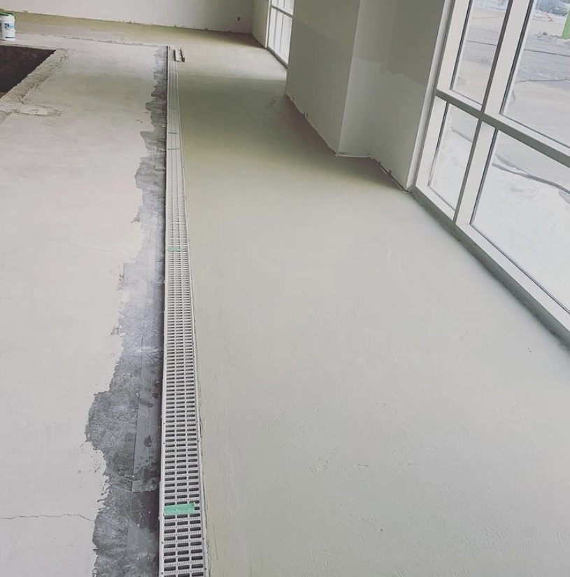 Commercial pool preparation for tile installation in Edmonton