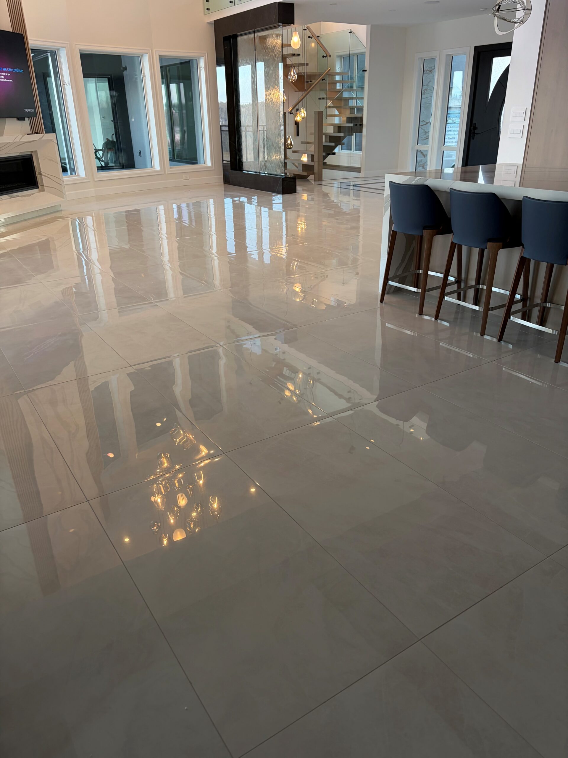 Floor tile installation in Edmonton