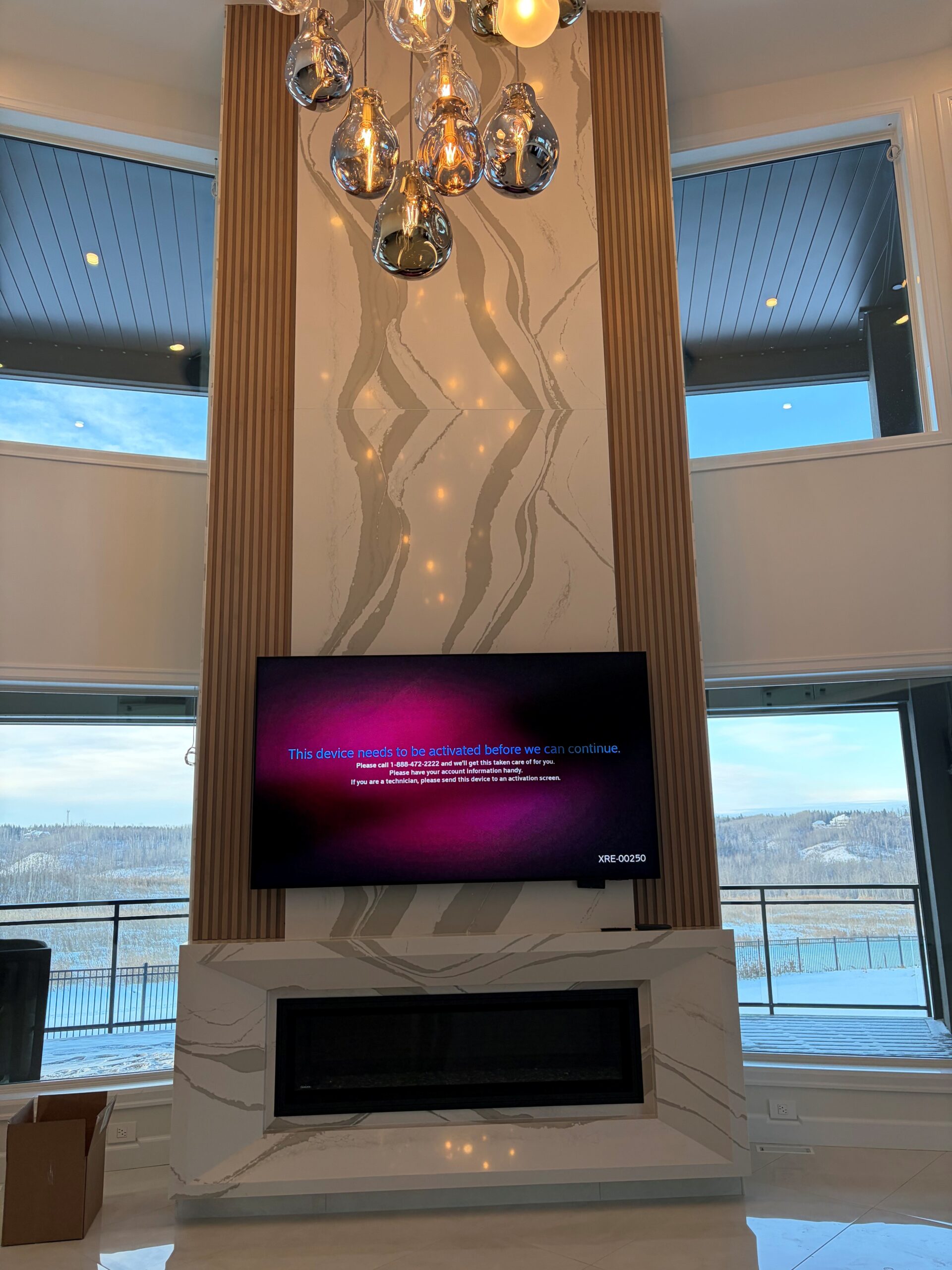 Custom fireplace renovation in Edmonton