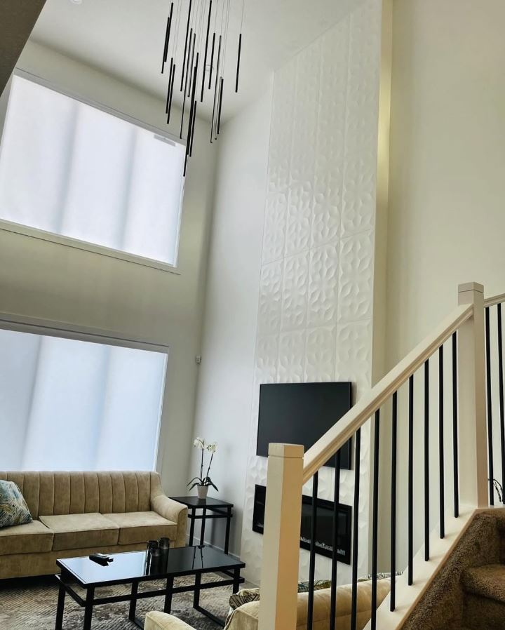 Custom fireplace renovation in Edmonton