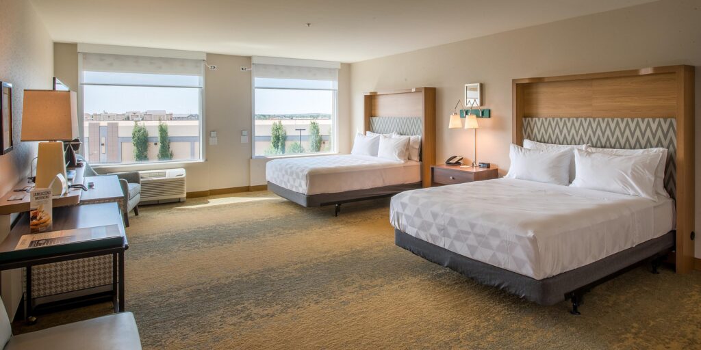 updated hotel guest room flooring in Edmonton